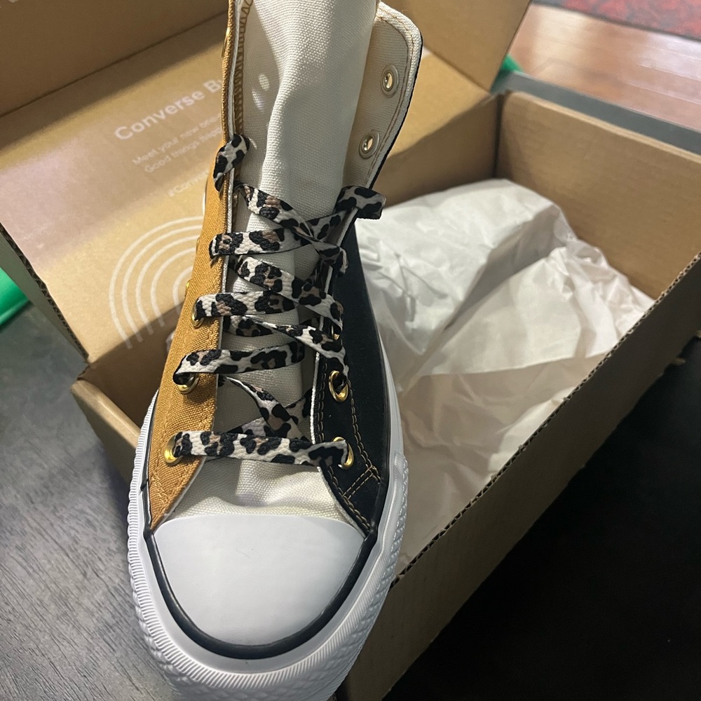 Never worn…custom design converse